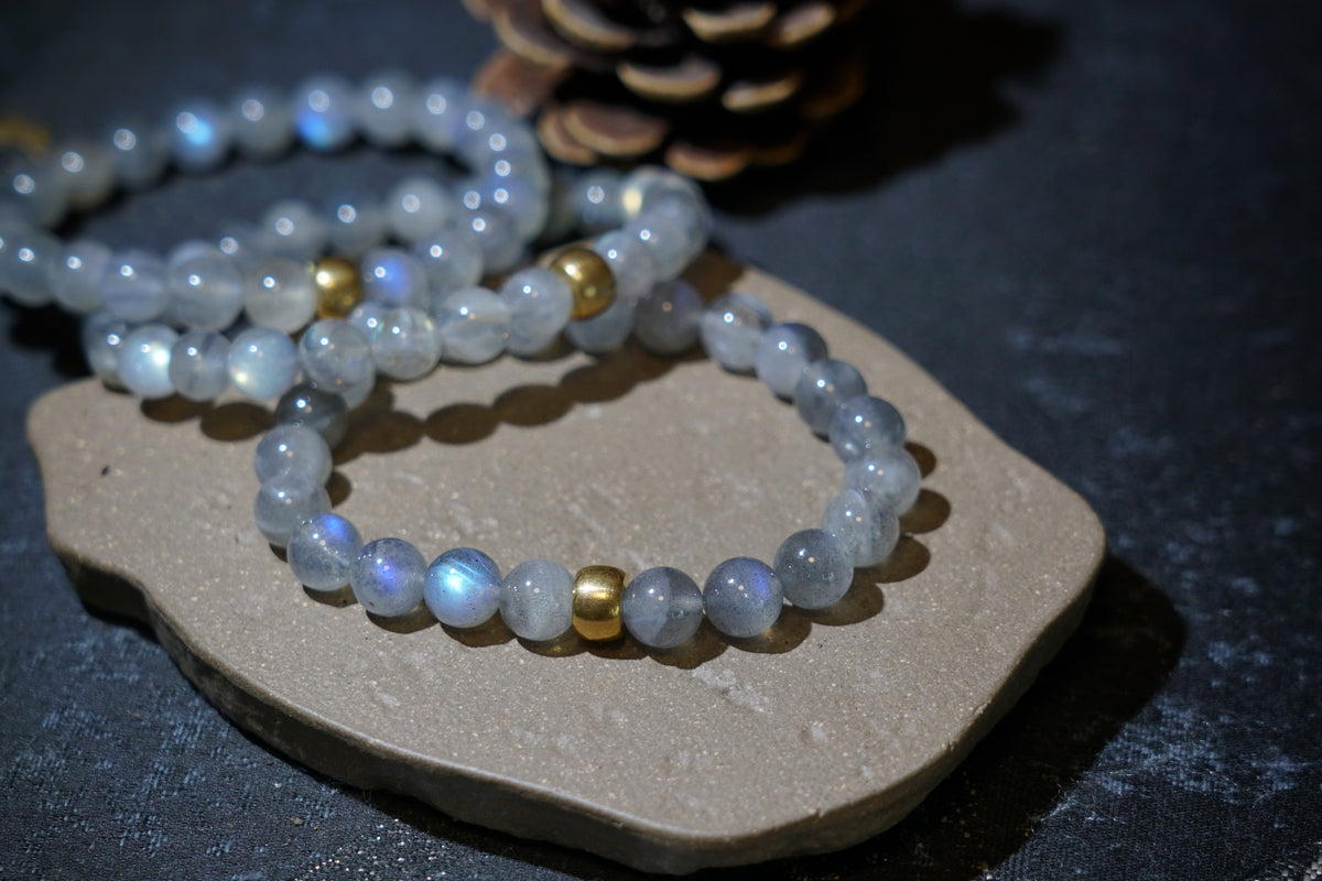 Moonstone Bracelet – Natural 7.5mm Stretch Beads product photo 12