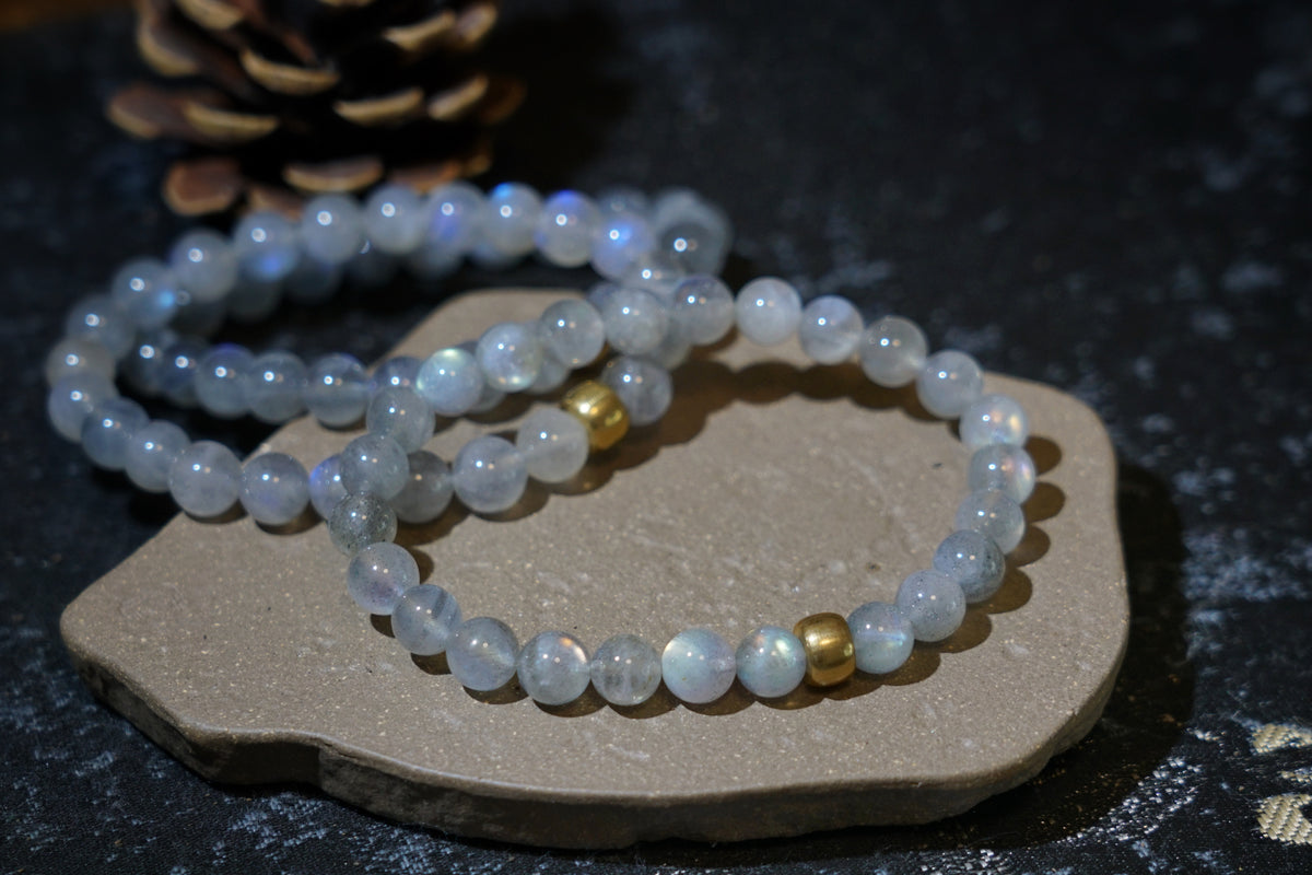Moonstone Bracelet – Natural 7.5mm Stretch Beads product photo 16