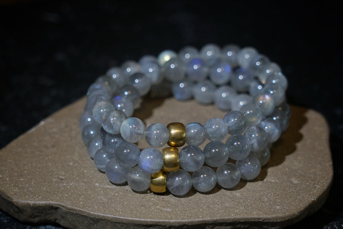 Moonstone Bracelet – Natural 7.5mm Stretch Beads product photo 3