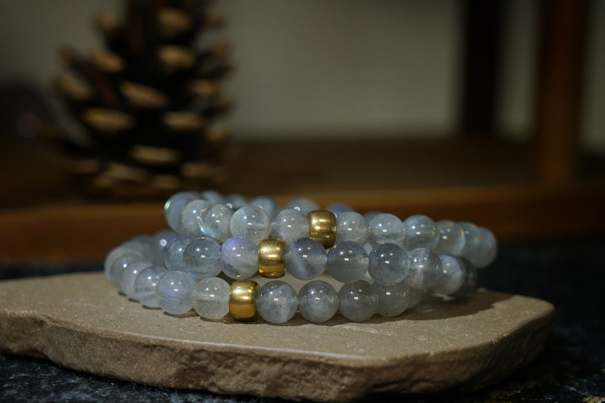 Moonstone Bracelet – Natural 7.5mm Stretch Beads product photo 7