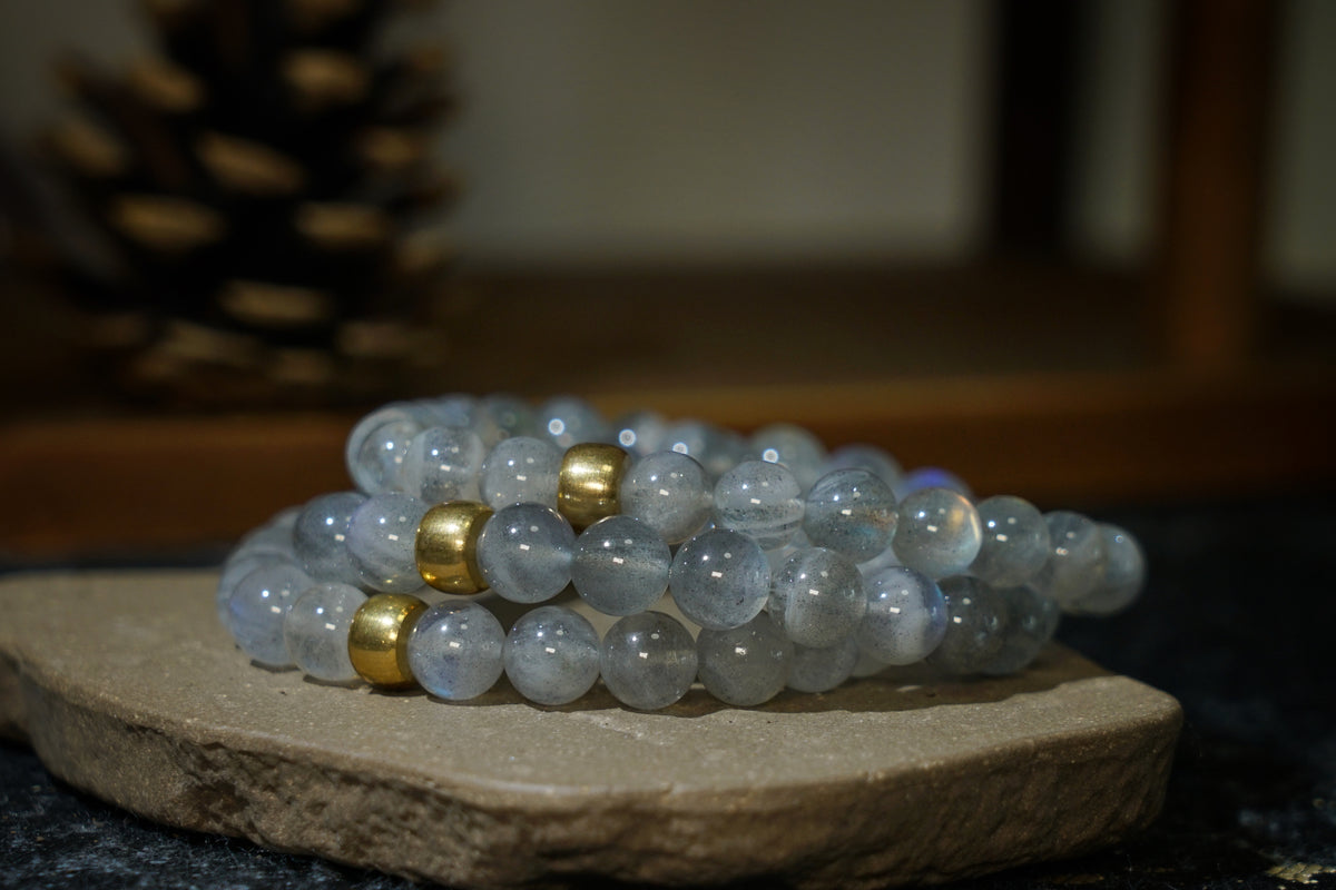Moonstone Bracelet – Natural 7.5mm Stretch Beads product photo 8