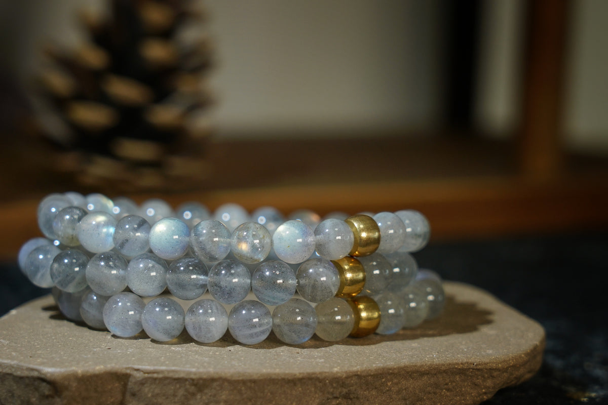Moonstone Bracelet – Natural 7.5mm Stretch Beads product photo 9