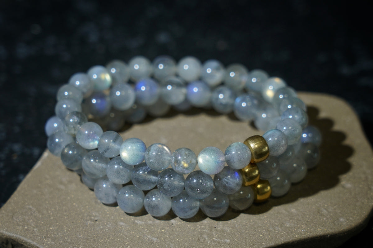 Moonstone Bracelet – Natural 7.5mm Stretch Beads product photo 17