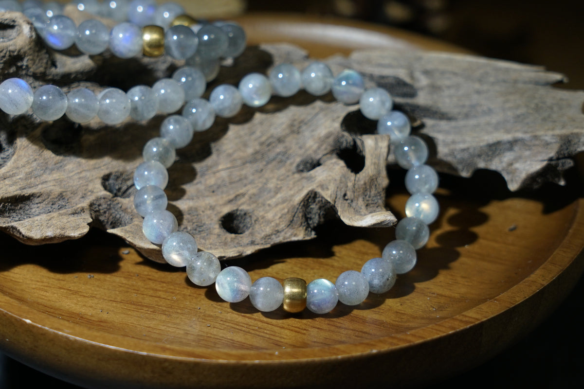 Moonstone Bracelet – Natural 7.5mm Stretch Beads product photo 19