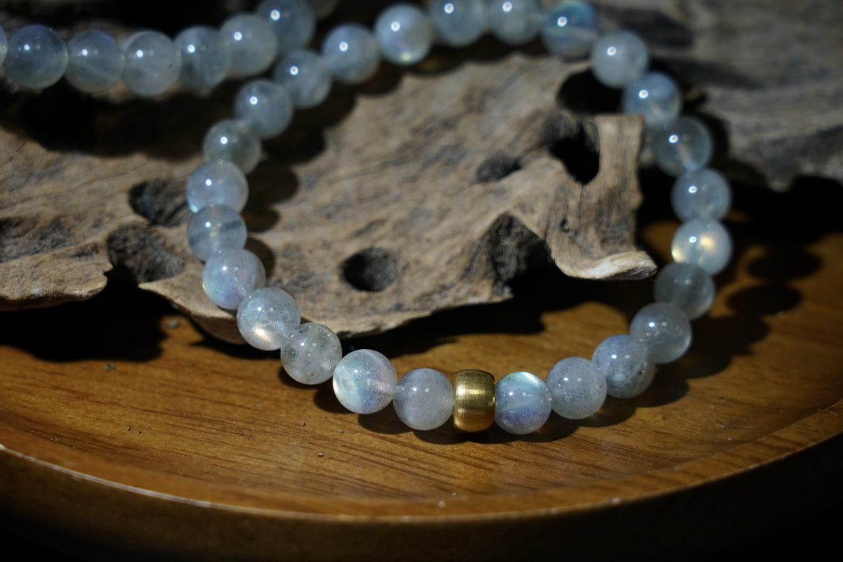 Moonstone Bracelet – Natural 7.5mm Stretch Beads product photo 20