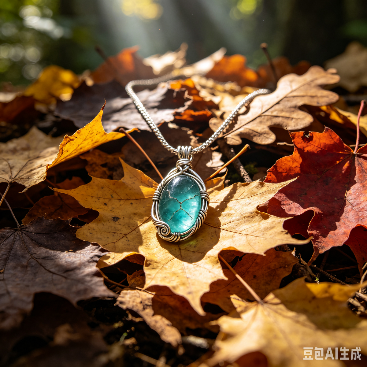 Green Fluorite Cube Necklace | Natural 2cm Pendant