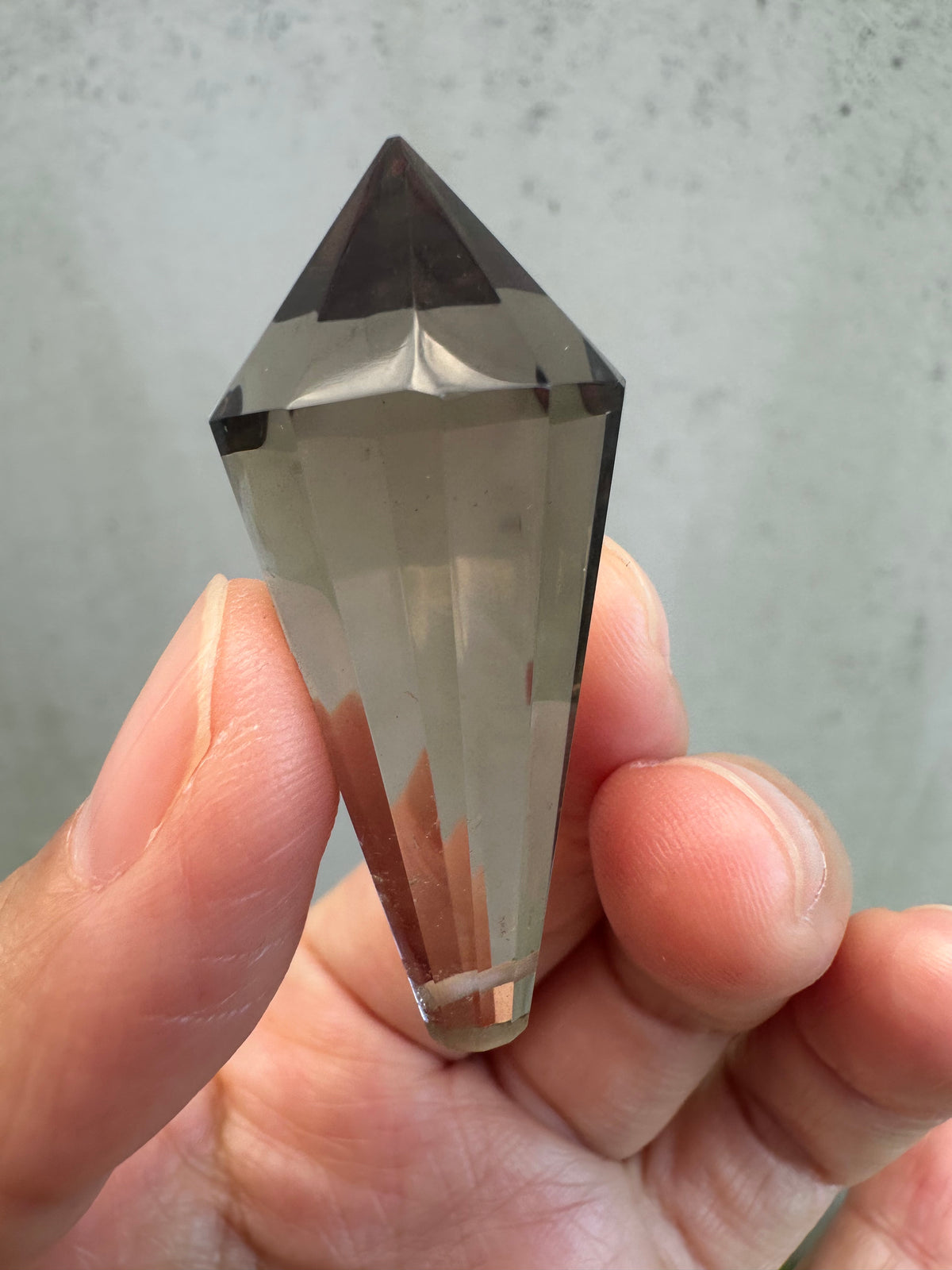 Drilled Vogel-Style Quartz Wand | 12-Facet 5cm Pendant Point