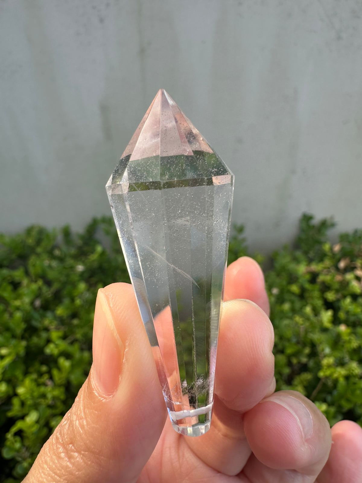 Drilled Vogel-Style Quartz Wand | 12-Facet 5cm Pendant Point
