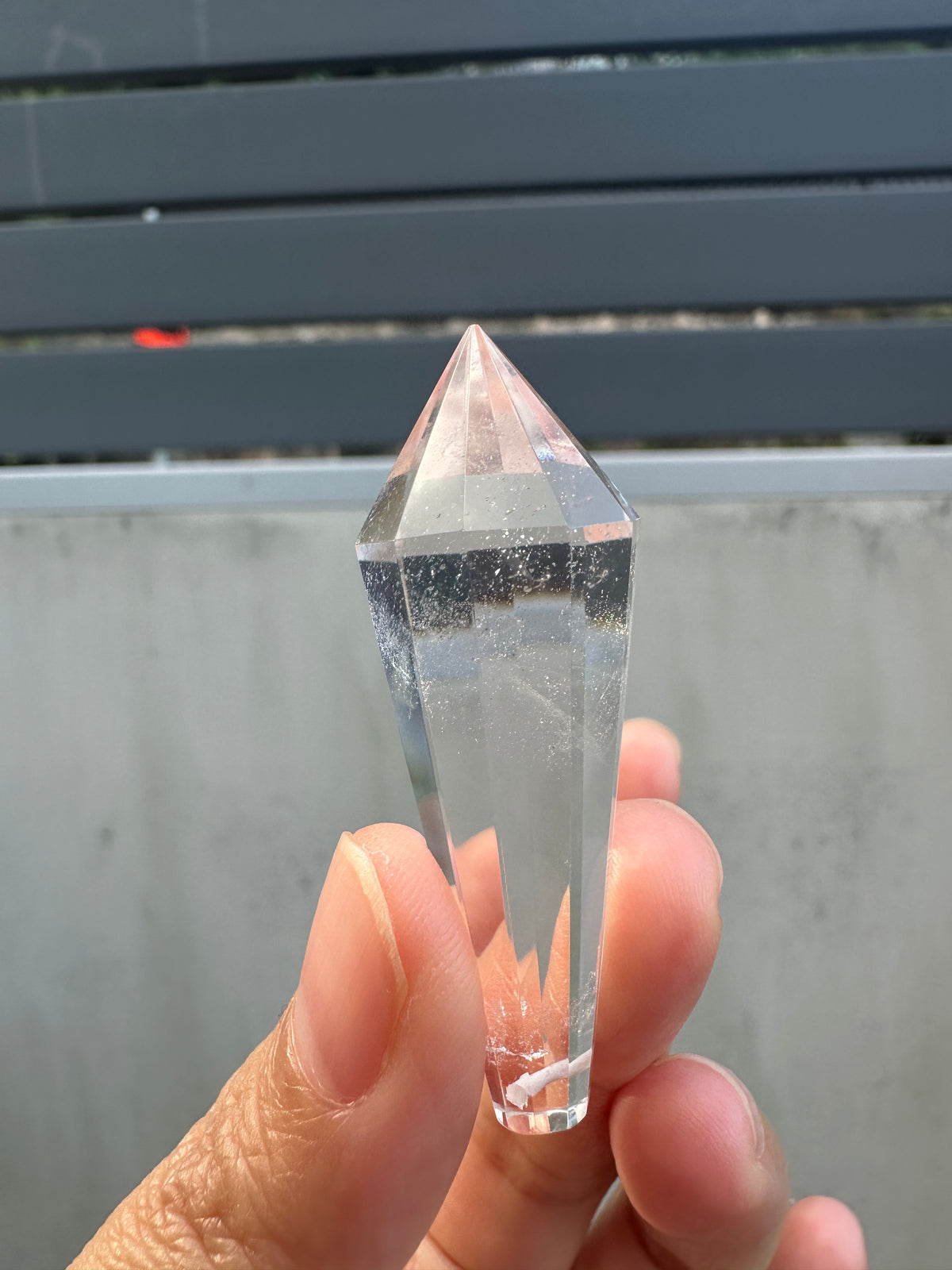 Drilled Vogel-Style Quartz Wand | 12-Facet 5cm Pendant Point