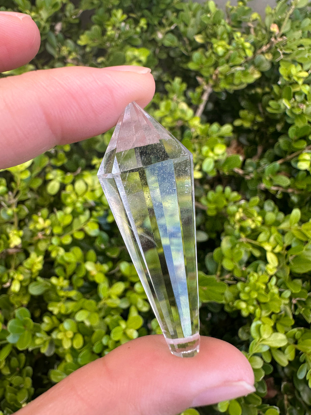 Drilled Vogel-Style Quartz Wand | 12-Facet 5cm Pendant Point