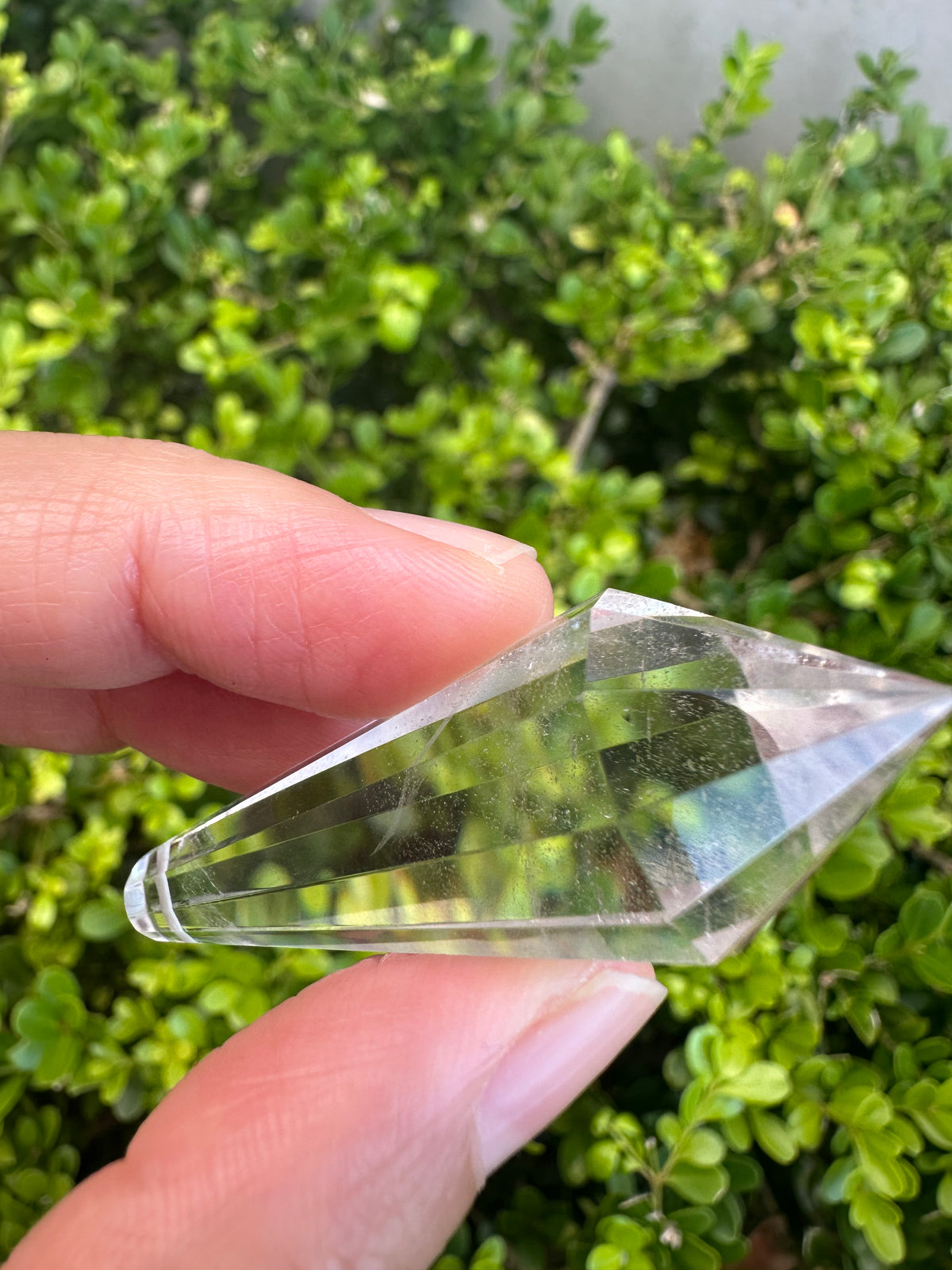 Drilled Vogel-Style Quartz Wand | 12-Facet 5cm Pendant Point