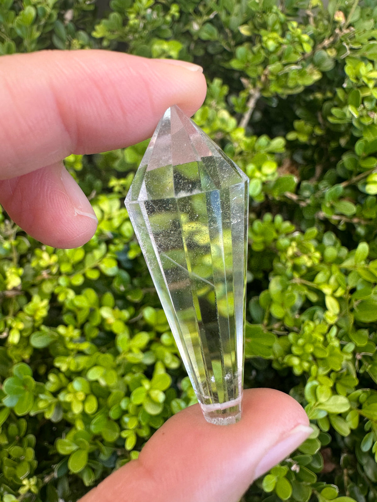 Drilled Vogel-Style Quartz Wand | 12-Facet 5cm Pendant Point