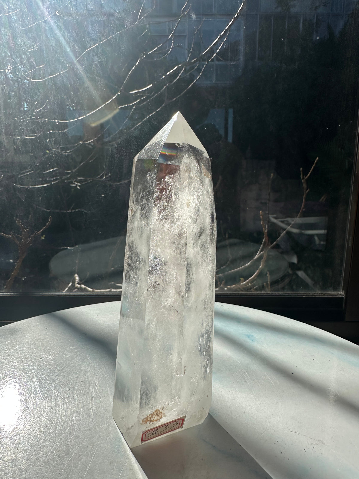 Brazilian Clear Quartz Tower with Rainbow | 645g 16cm Exact Piece #33