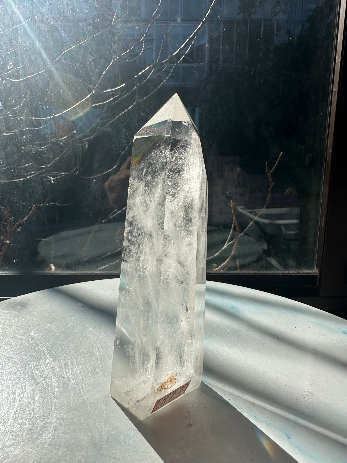 Brazilian Clear Quartz Tower with Rainbow | 645g 16cm Exact Piece #33