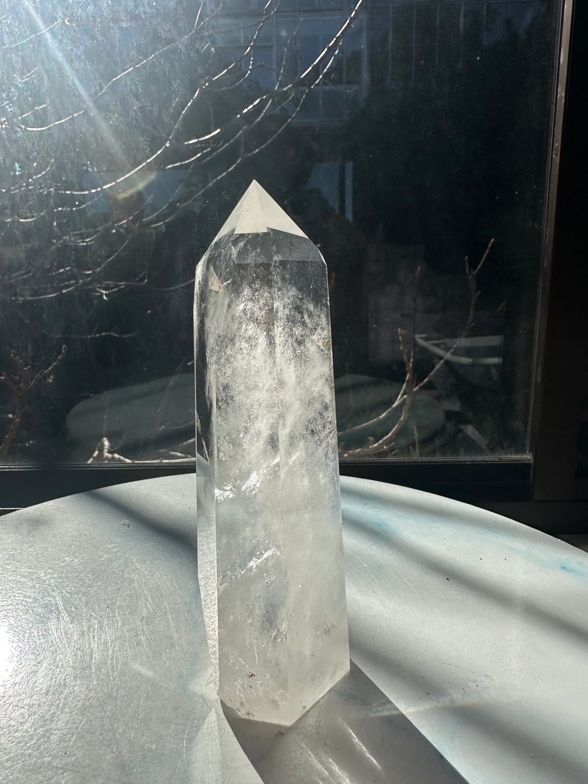 Brazilian Clear Quartz Tower with Rainbow | 645g 16cm Exact Piece #33