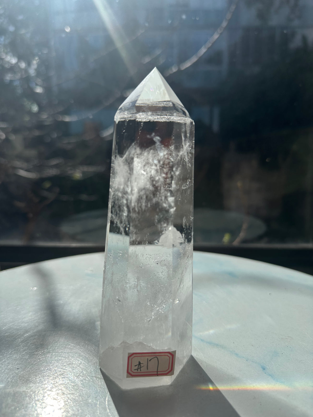Brazilian Clear Quartz Tower with Rainbow | 457g 16cm Exact Piece #17