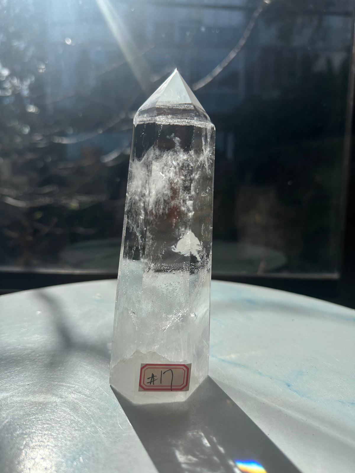 Brazilian Clear Quartz Tower with Rainbow | 457g 16cm Exact Piece #17