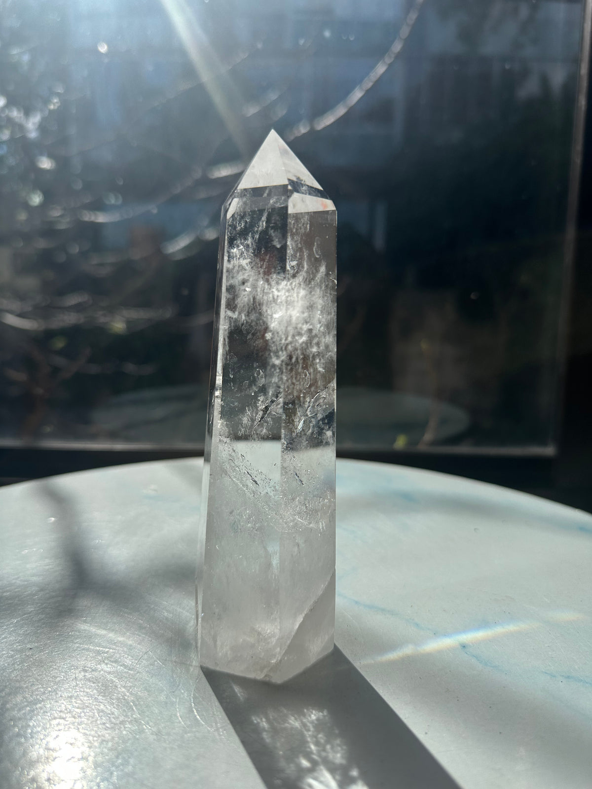 Brazilian Clear Quartz Tower with Rainbow | 457g 16cm Exact Piece #17