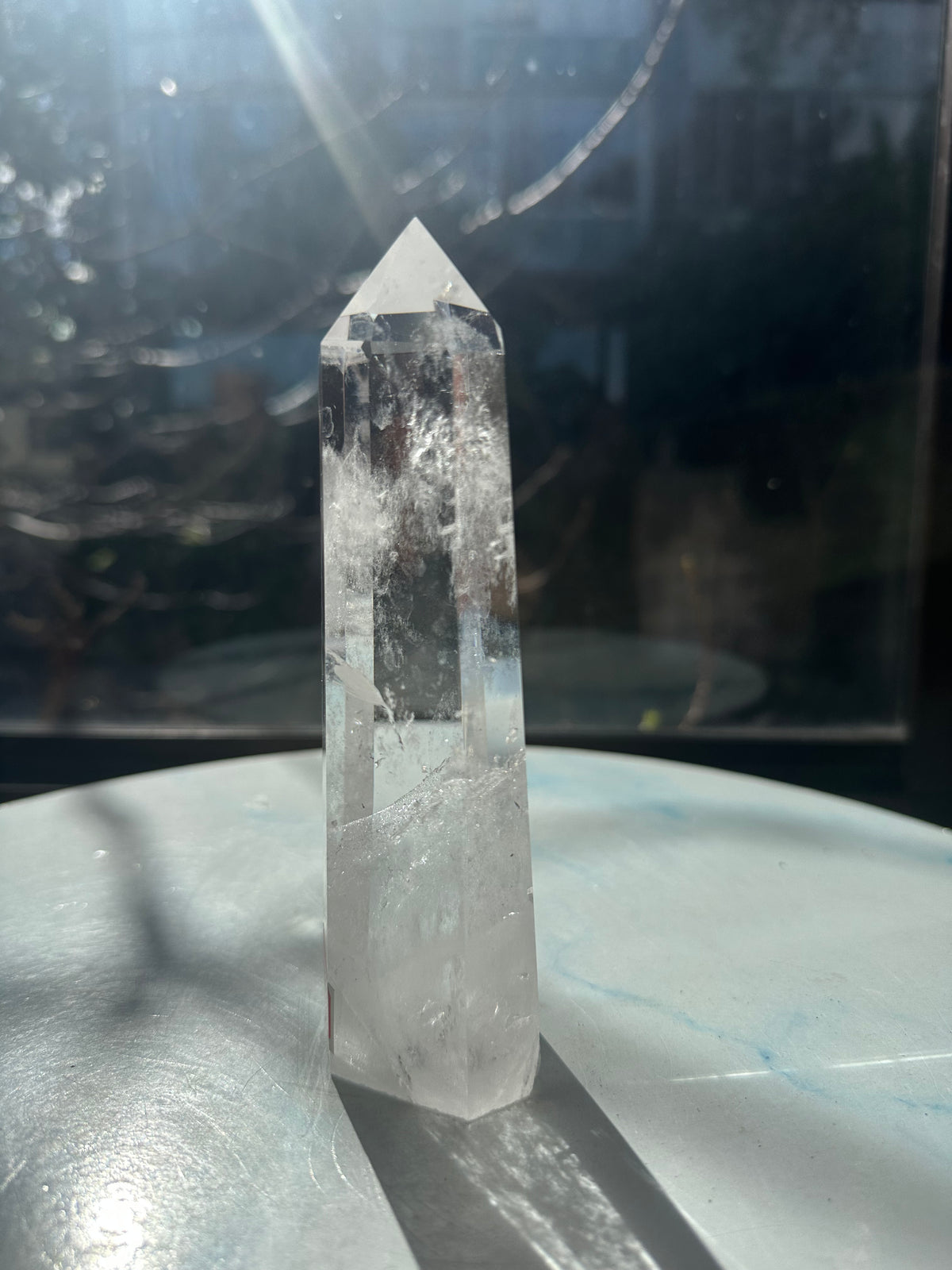 Brazilian Clear Quartz Tower with Rainbow | 457g 16cm Exact Piece #17