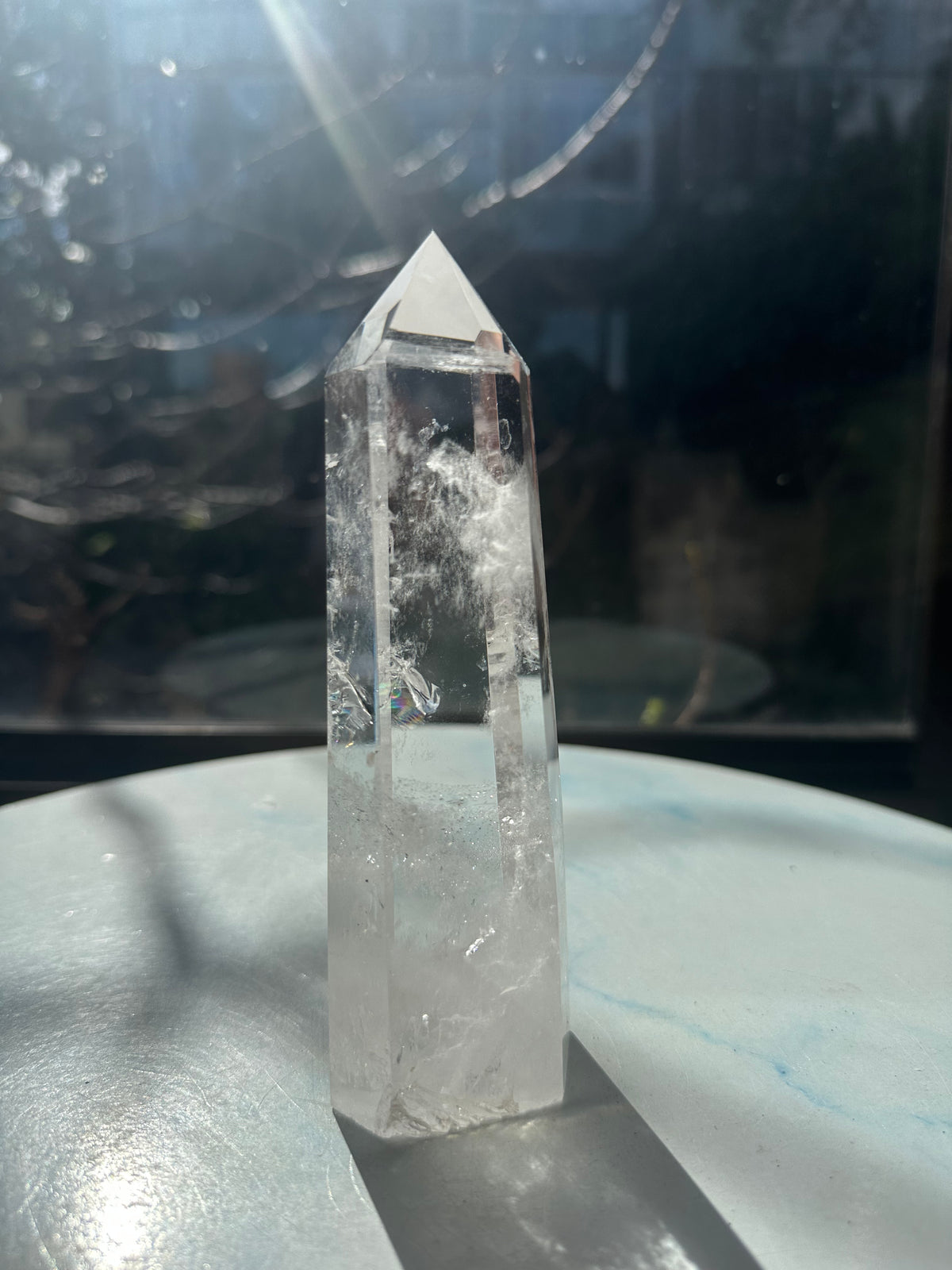 Brazilian Clear Quartz Tower with Rainbow | 457g 16cm Exact Piece #17