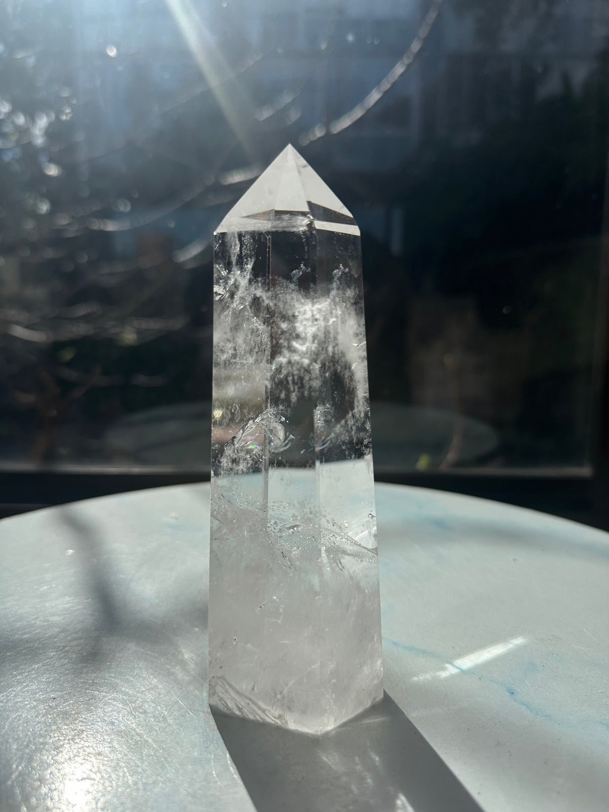Brazilian Clear Quartz Tower with Rainbow | 457g 16cm Exact Piece #17