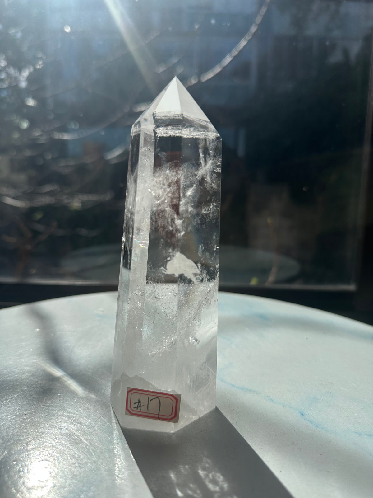 Brazilian Clear Quartz Tower with Rainbow | 457g 16cm Exact Piece #17