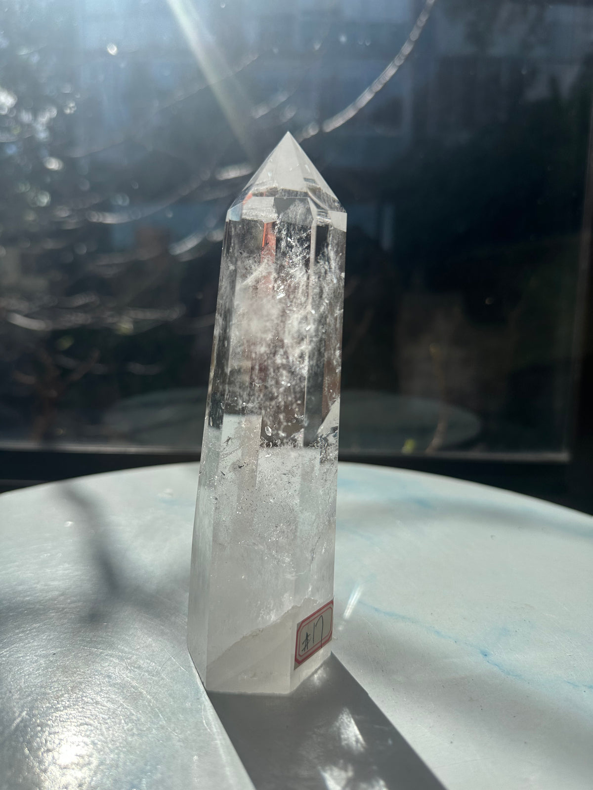 Brazilian Clear Quartz Tower with Rainbow | 457g 16cm Exact Piece #17