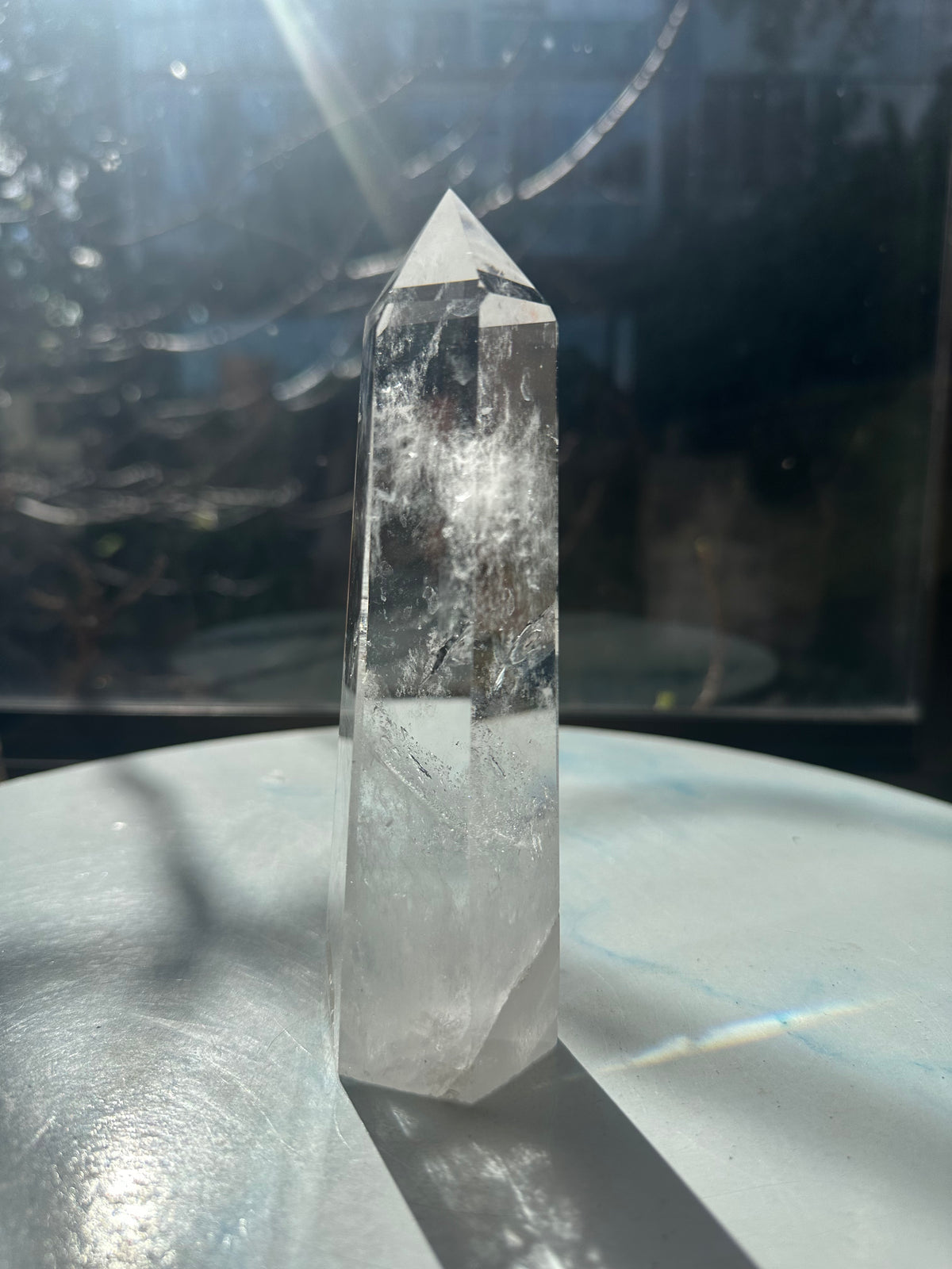 Brazilian Clear Quartz Tower with Rainbow | 457g 16cm Exact Piece #17