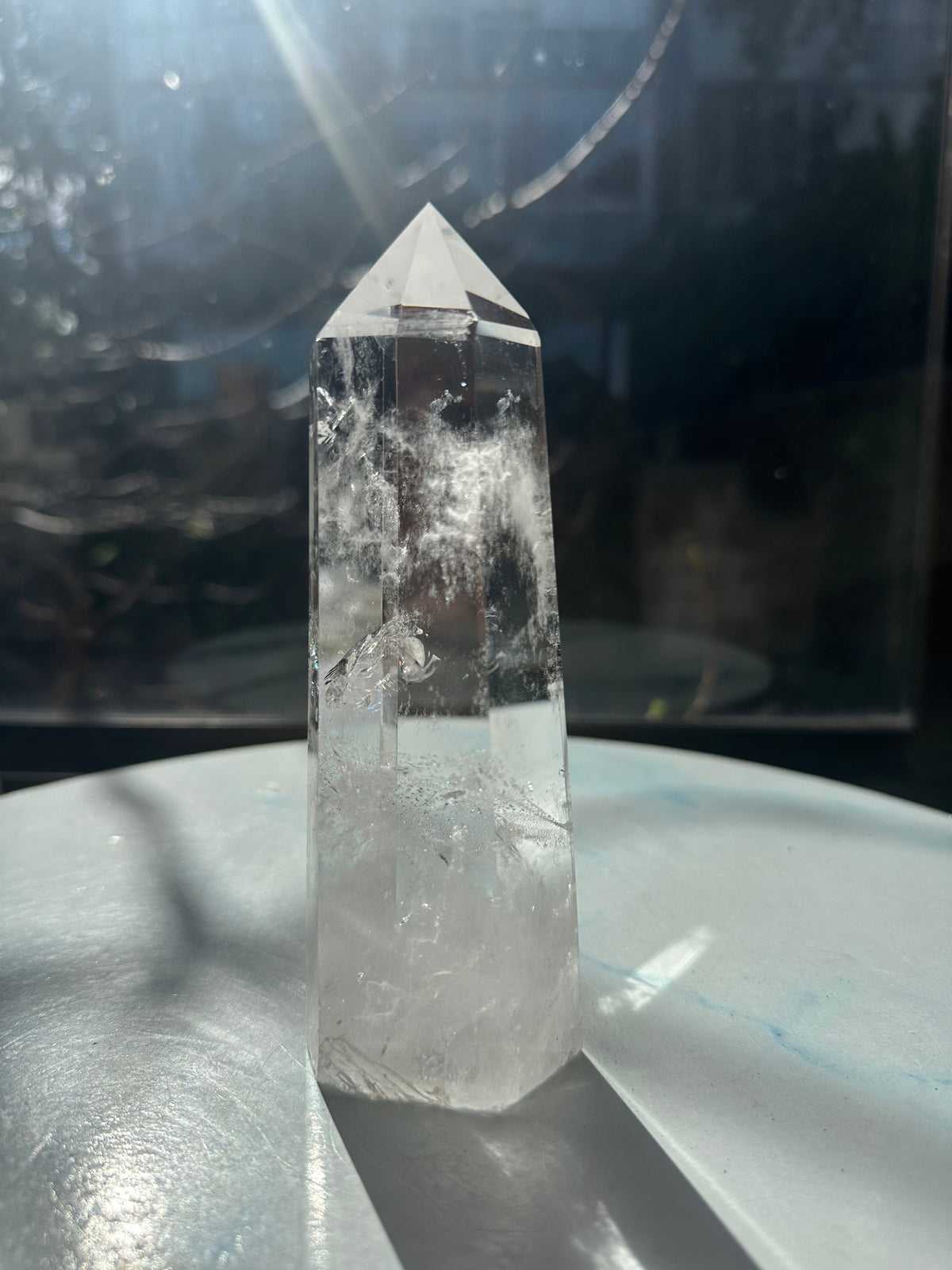 Brazilian Clear Quartz Tower with Rainbow | 457g 16cm Exact Piece #17