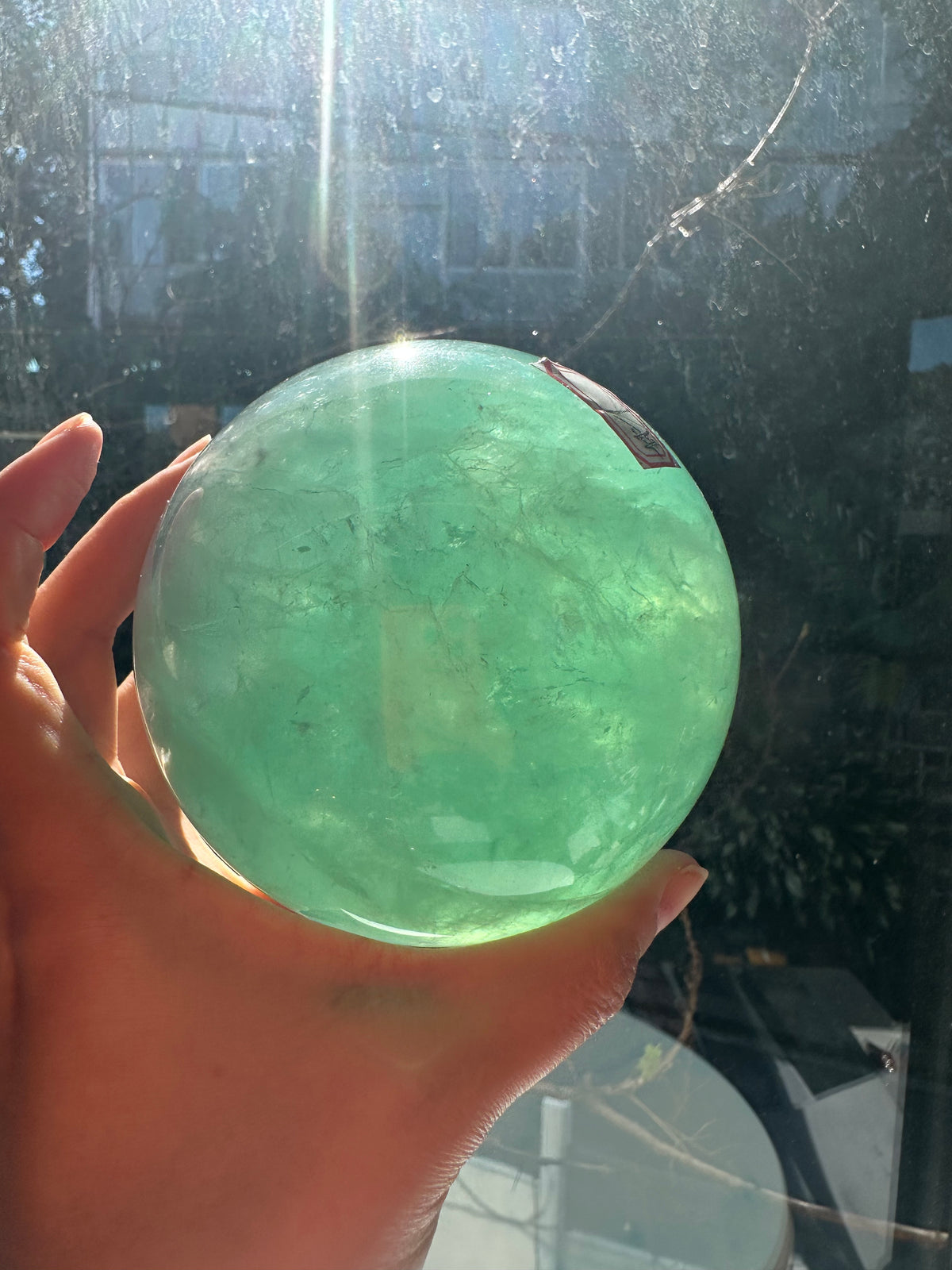 Green Fluorite Sphere with Layered Green Zoning | 1.58kg 9.6cm Exact Piece #1