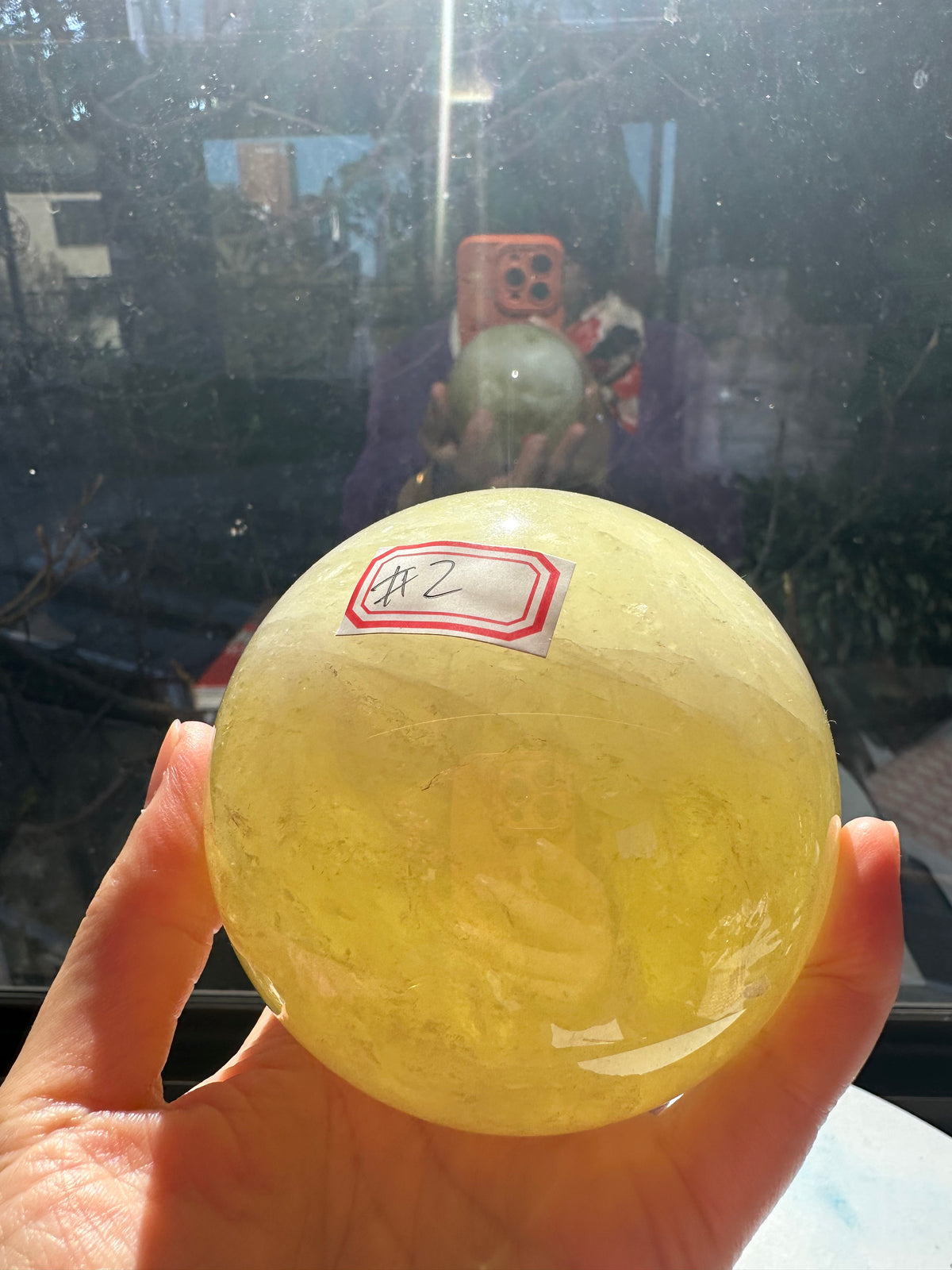 Brazilian Citrine Sphere with Golden Colour, Exact Piece #2 – alternate view 15