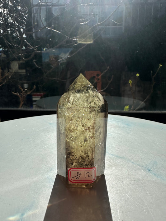 Natural Brazilian Citrine Tower #12 – Rainbow Crystal Point