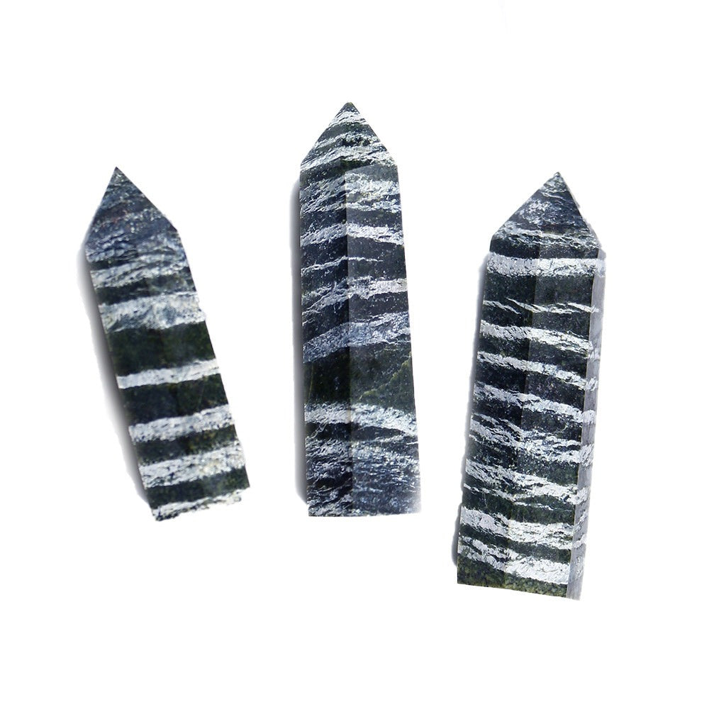 Zebra Jasper Tower | Natural Stone Point 7–8cm