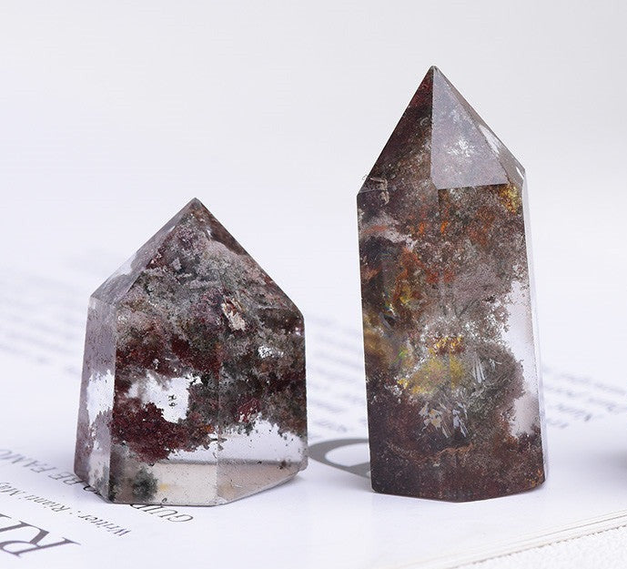 Green Phantom Quartz Tower | Natural Crystal Point 3–4cm