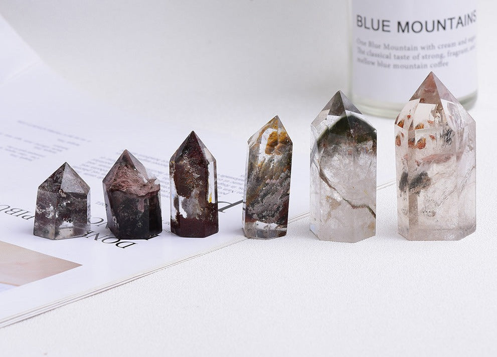 Green Phantom Quartz Tower | Natural Crystal Point 3–4cm