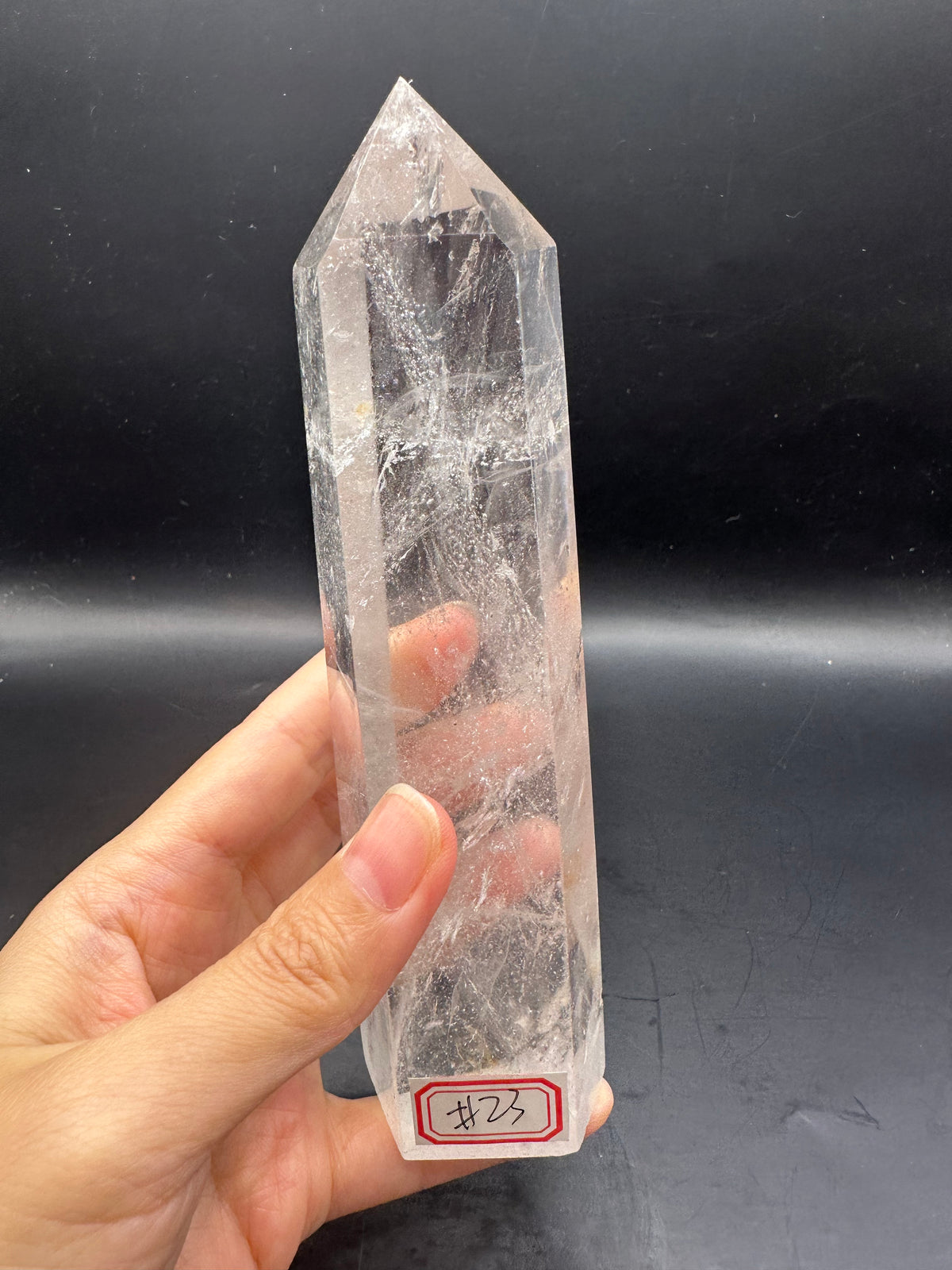 Brazilian Clear Quartz Tower with High Clarity | 409g 16cm Exact Piece #23
