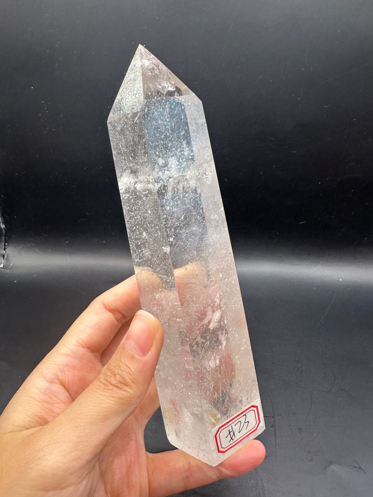 Brazilian Clear Quartz Tower with High Clarity | 409g 16cm Exact Piece #23