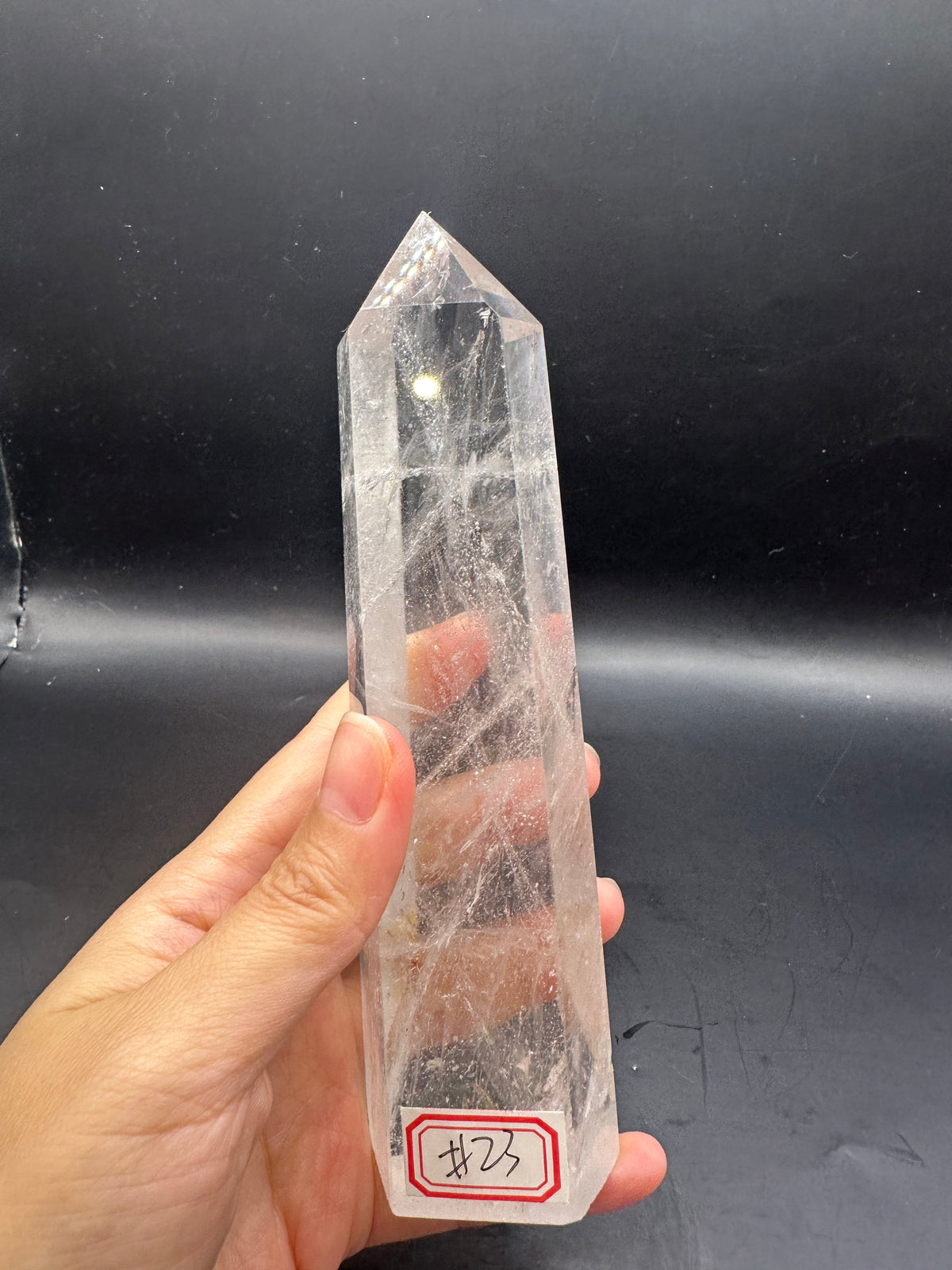 Brazilian Clear Quartz Tower with High Clarity | 409g 16cm Exact Piece #23
