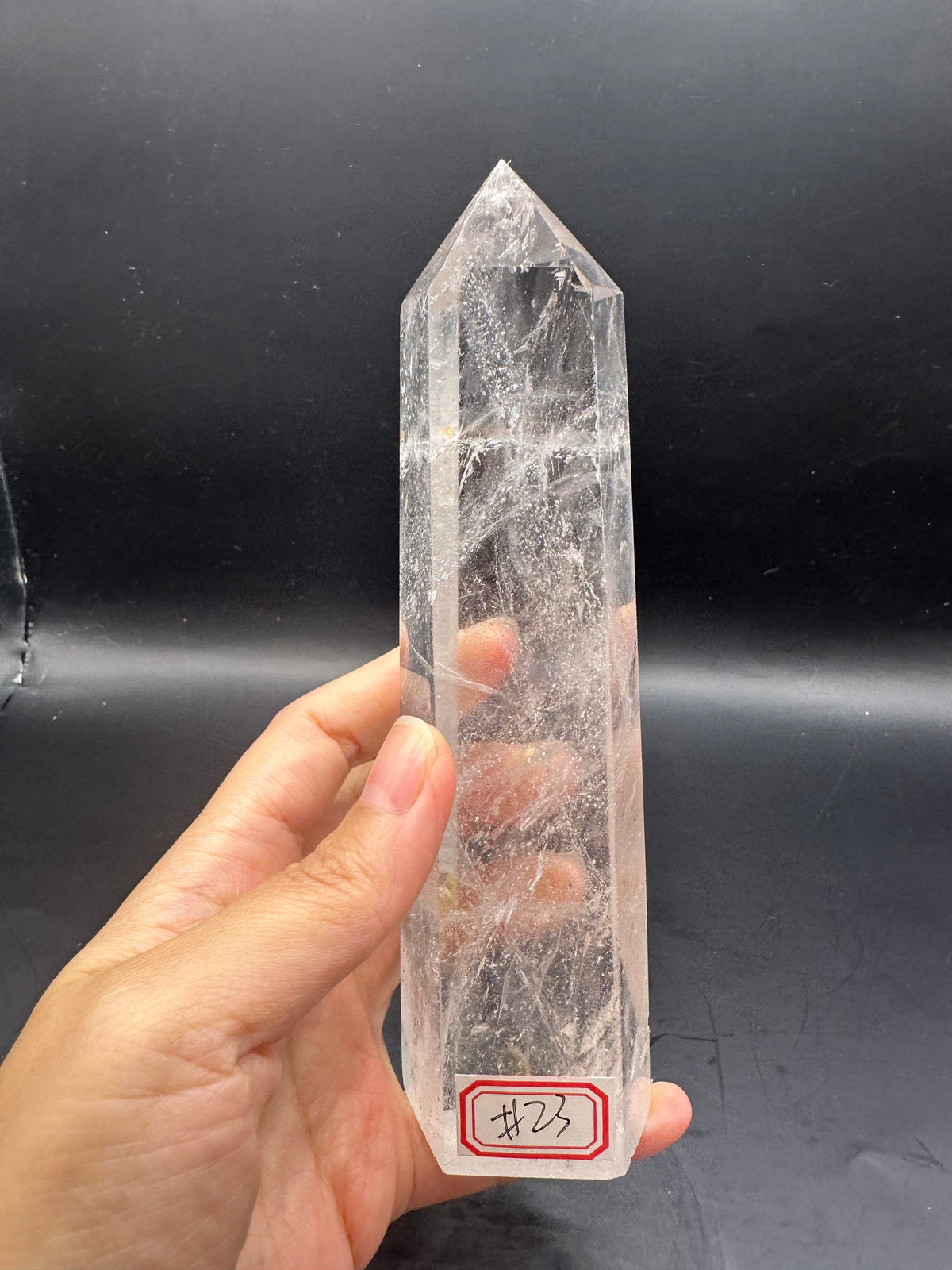 Brazilian Clear Quartz Tower with High Clarity | 409g 16cm Exact Piece #23
