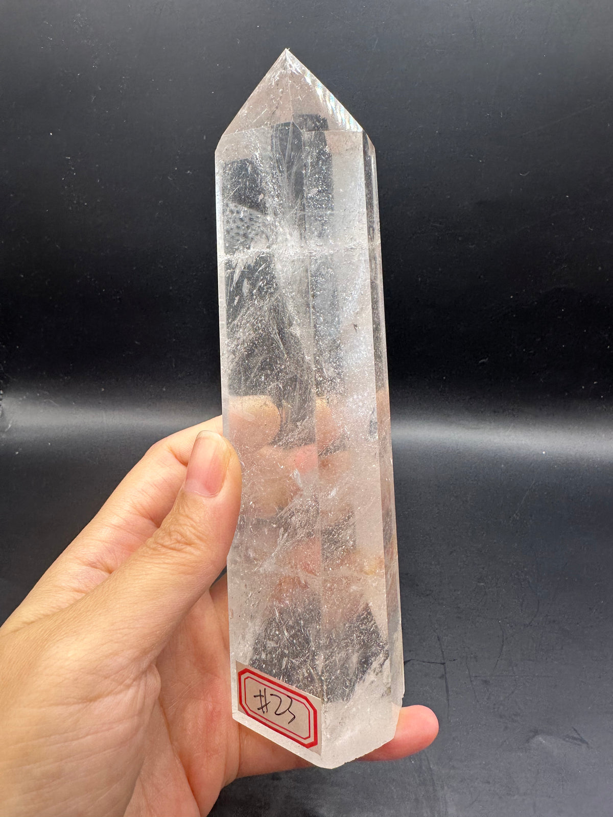 Brazilian Clear Quartz Tower with High Clarity | 409g 16cm Exact Piece #23