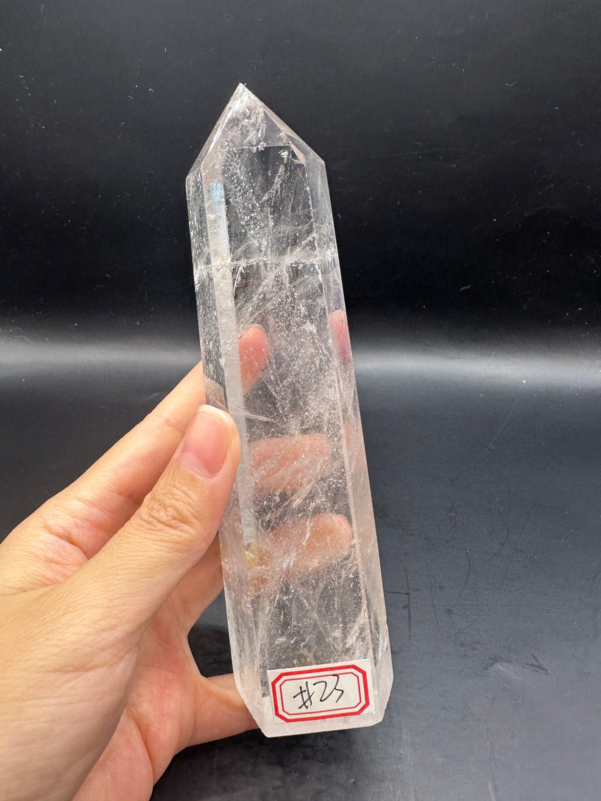 Brazilian Clear Quartz Tower with High Clarity | 409g 16cm Exact Piece #23