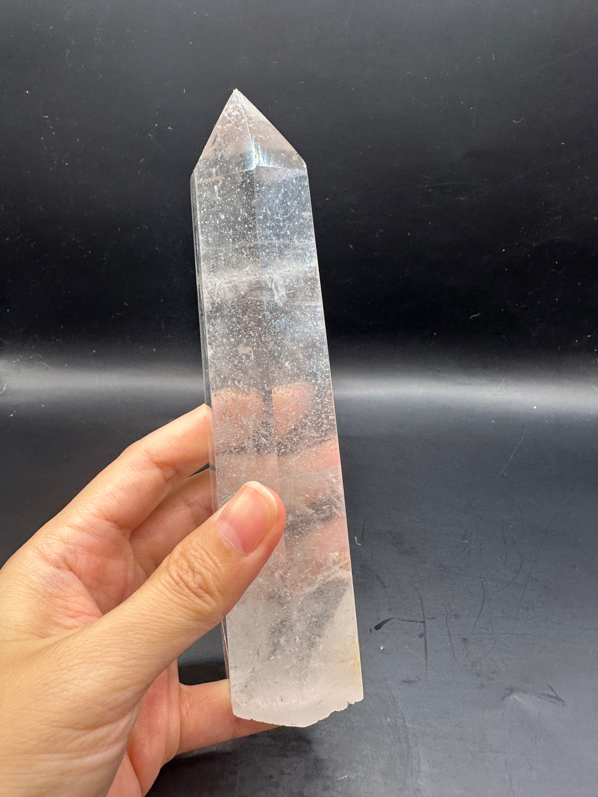 Brazilian Clear Quartz Tower with High Clarity | 409g 16cm Exact Piece #23