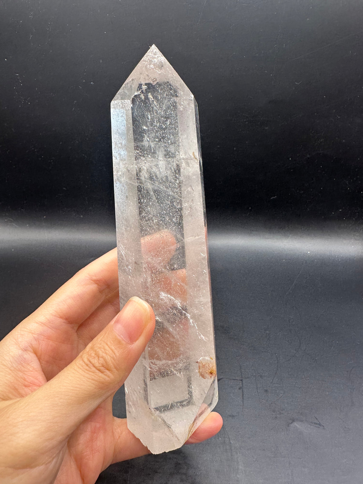 Brazilian Clear Quartz Tower with High Clarity | 409g 16cm Exact Piece #23