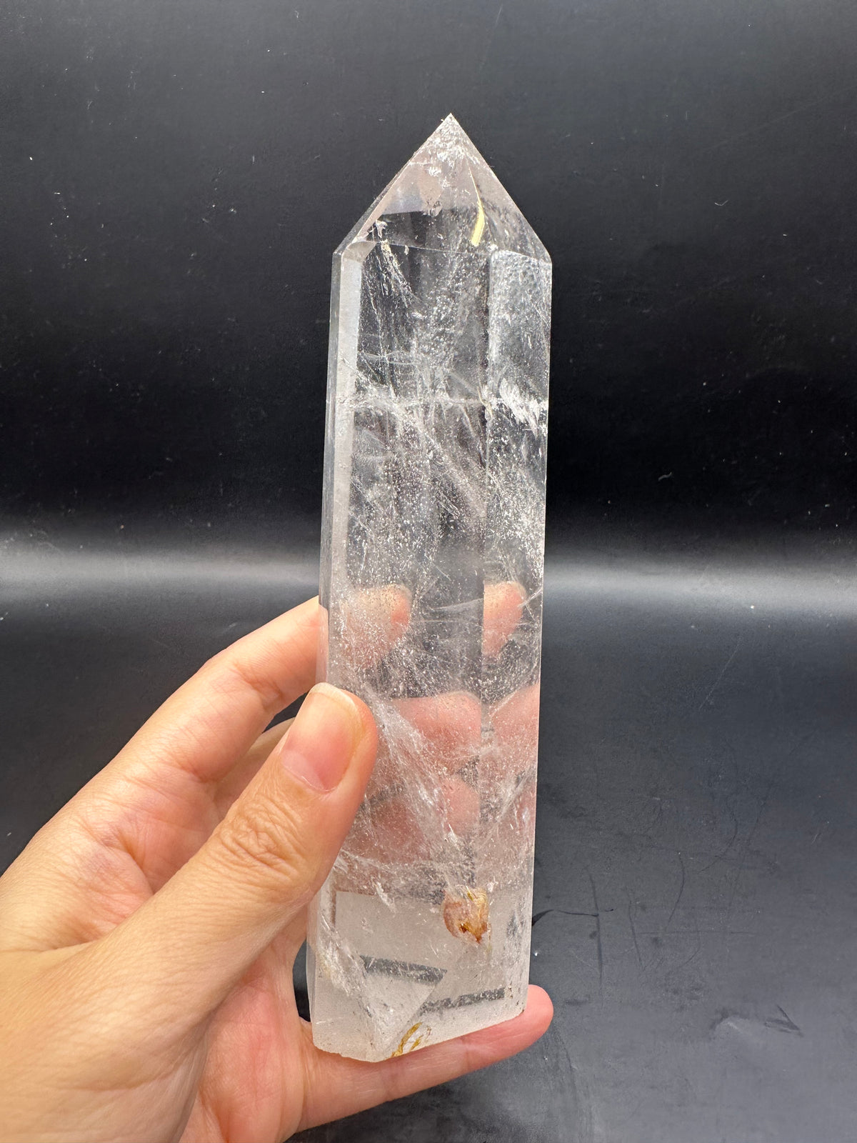 Brazilian Clear Quartz Tower with High Clarity | 409g 16cm Exact Piece #23