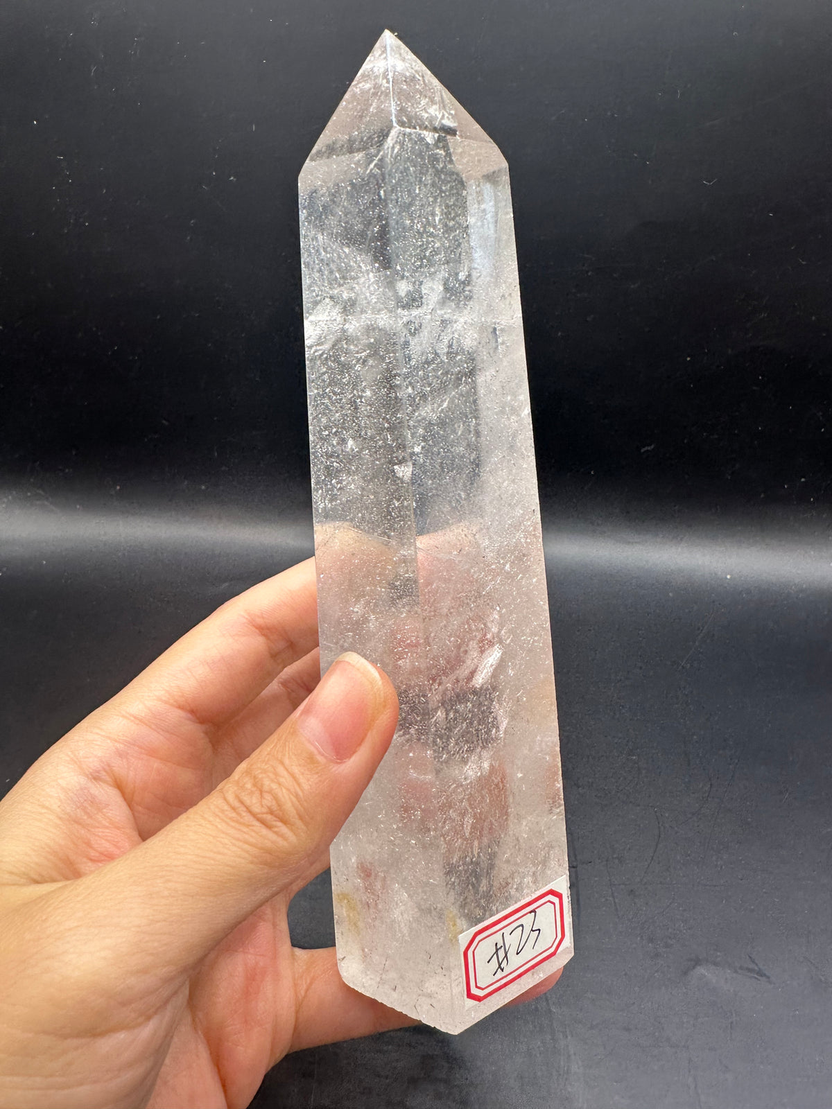 Brazilian Clear Quartz Tower with High Clarity | 409g 16cm Exact Piece #23