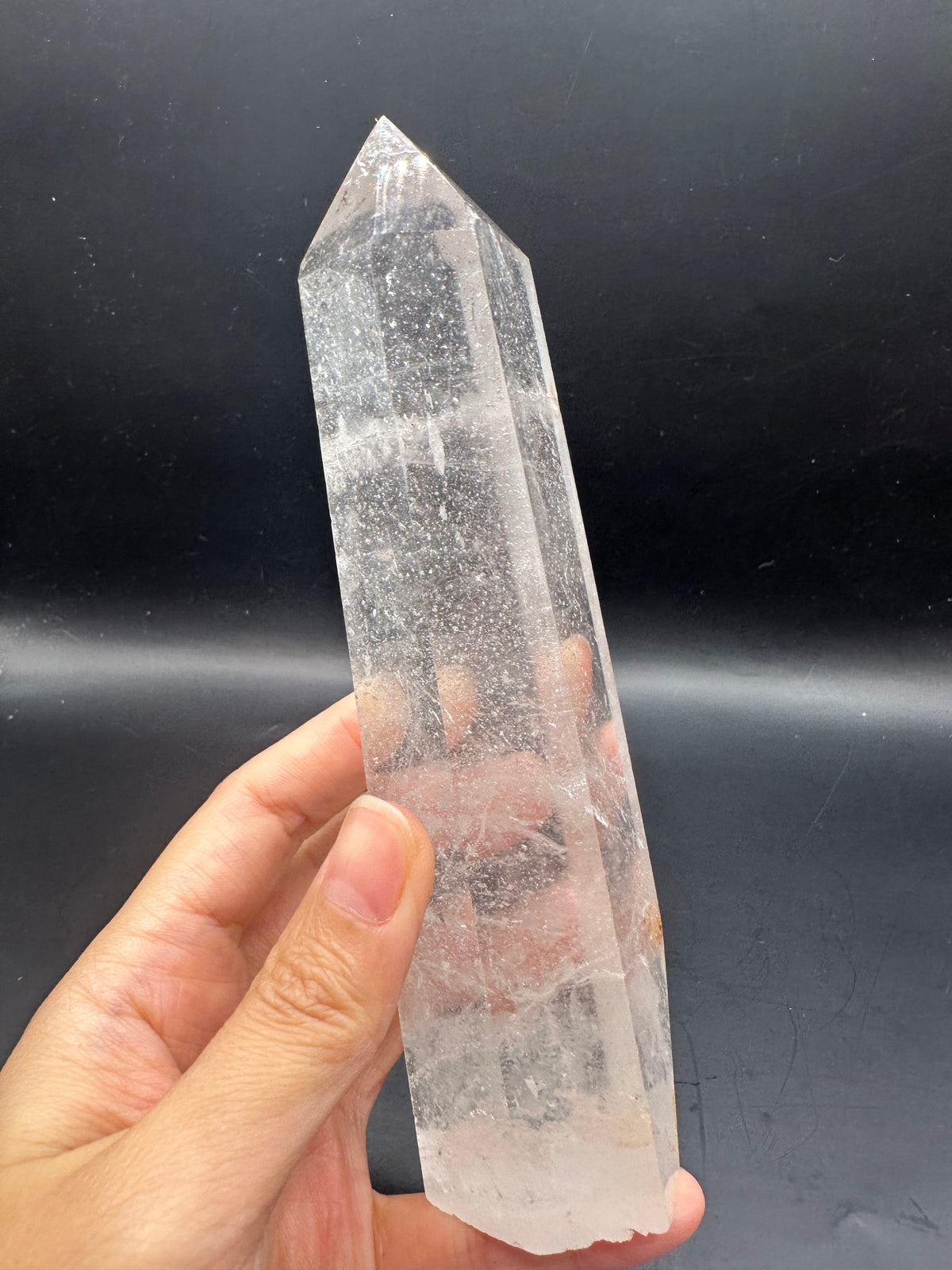 Brazilian Clear Quartz Tower with High Clarity | 409g 16cm Exact Piece #23