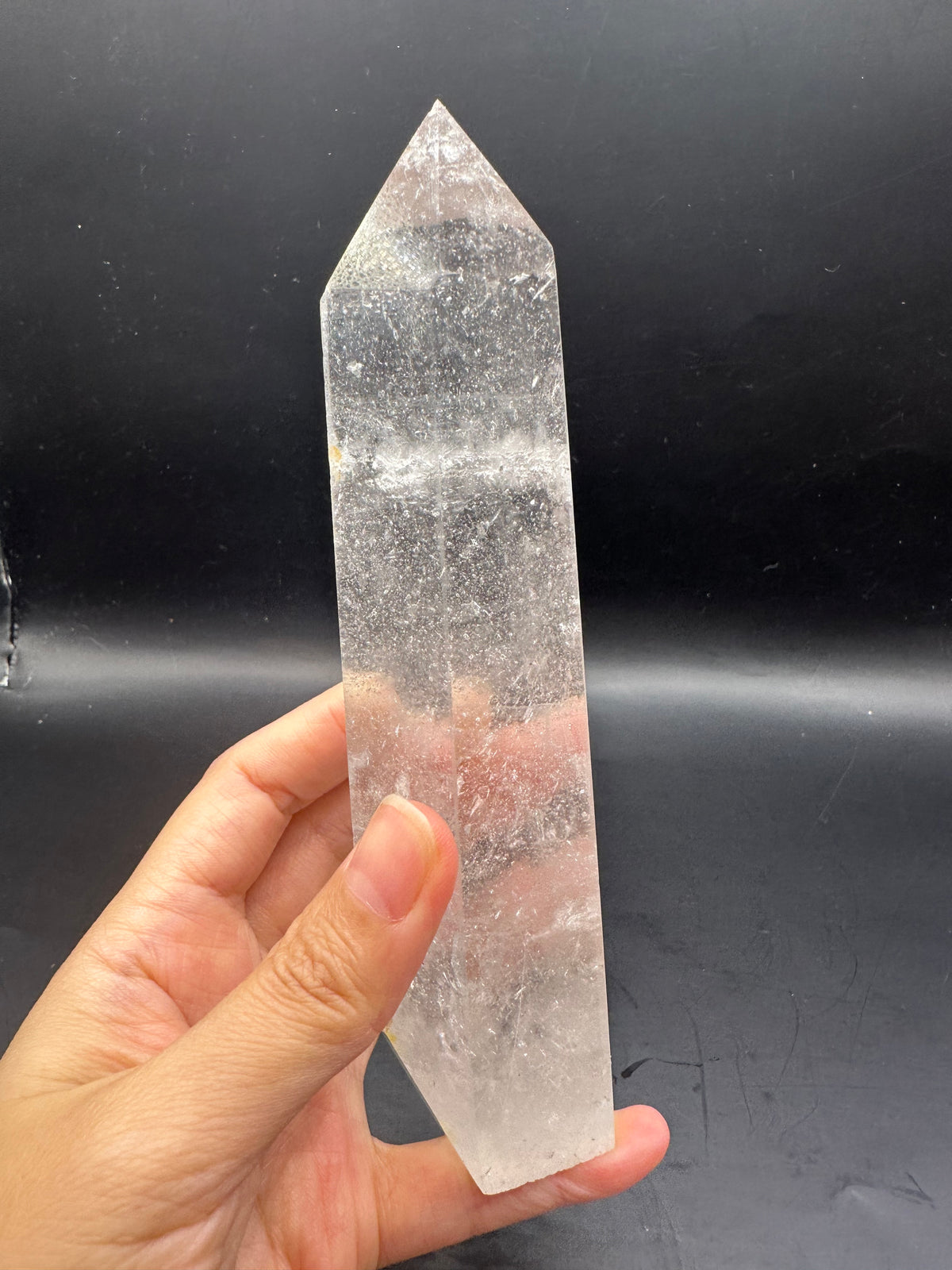 Brazilian Clear Quartz Tower with High Clarity | 409g 16cm Exact Piece #23