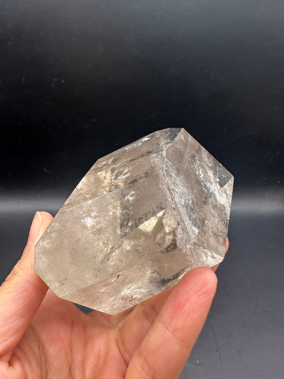 Brazilian Clear Quartz Freeform – 377g, Rainbow #3 — exact crystal, view 19 of 26