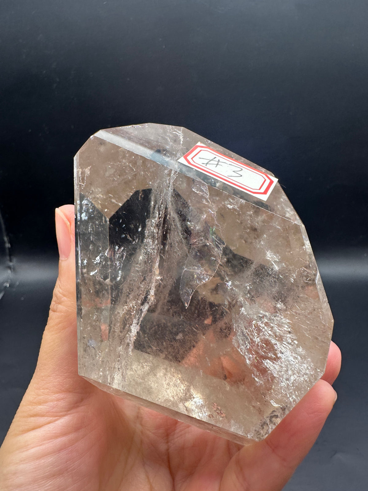 Brazilian Clear Quartz Freeform – 377g, Rainbow #3 — exact crystal, view 21 of 26