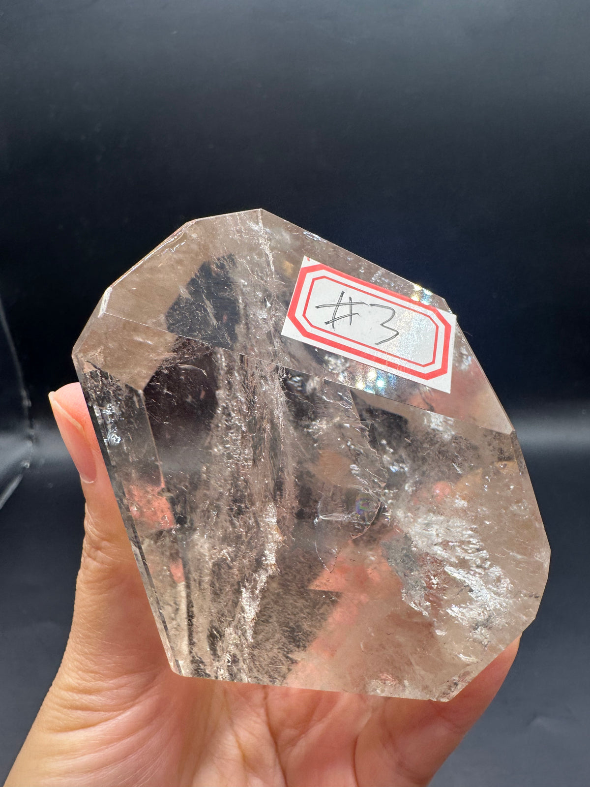 Brazilian Clear Quartz Freeform – 377g, Rainbow #3 — exact crystal, view 22 of 26